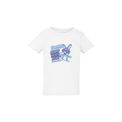 KIDS HOP BUNNIES TEE - WHITE