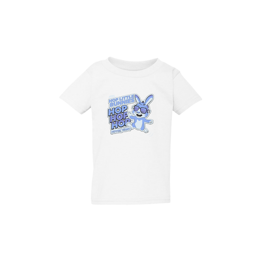 KIDS HOP BUNNIES TEE - WHITE