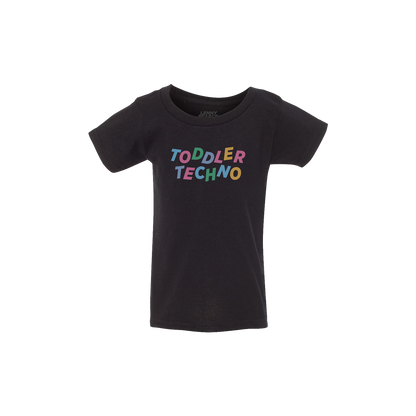 TODDLER TECHNO KIDS TEE - BLACK