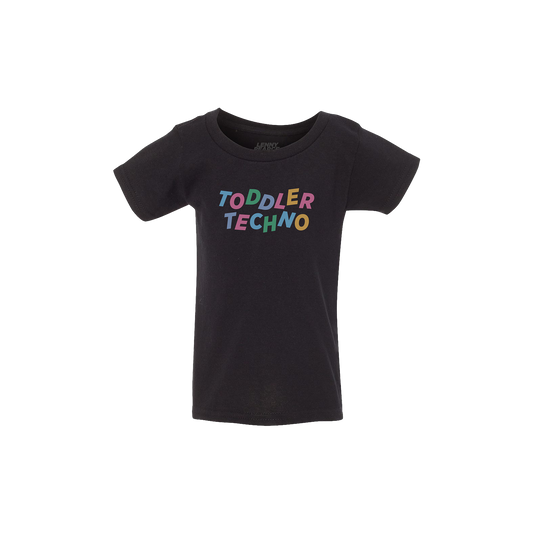 TODDLER TECHNO KIDS TEE - BLACK