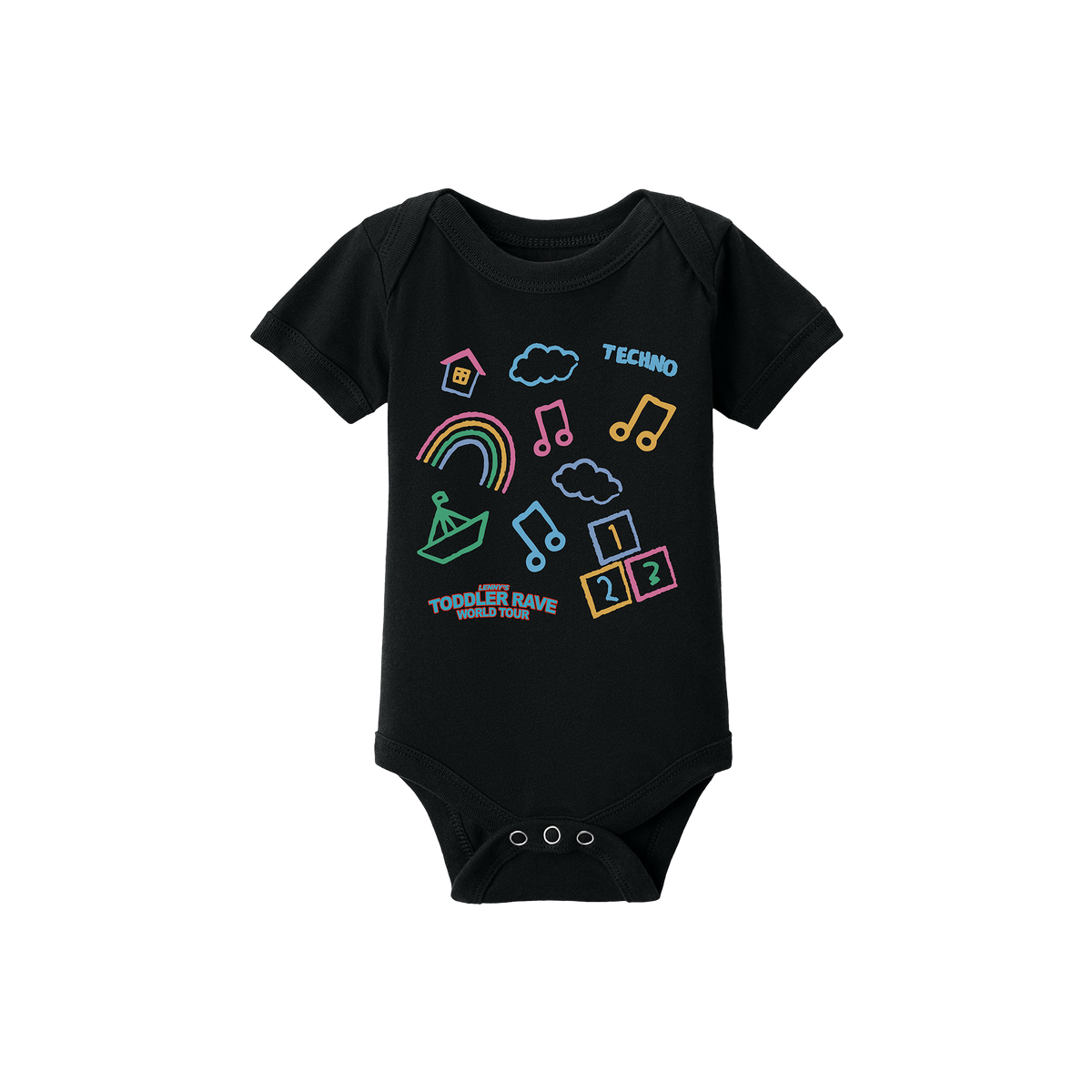SKETCHES ONESIE - BLACK