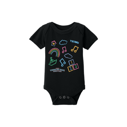SKETCHES ONESIE - BLACK